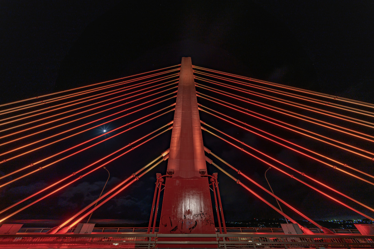 海中道路　平安座海中大橋のライトアップ 3