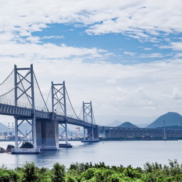 瀬戸大橋と讃岐富士