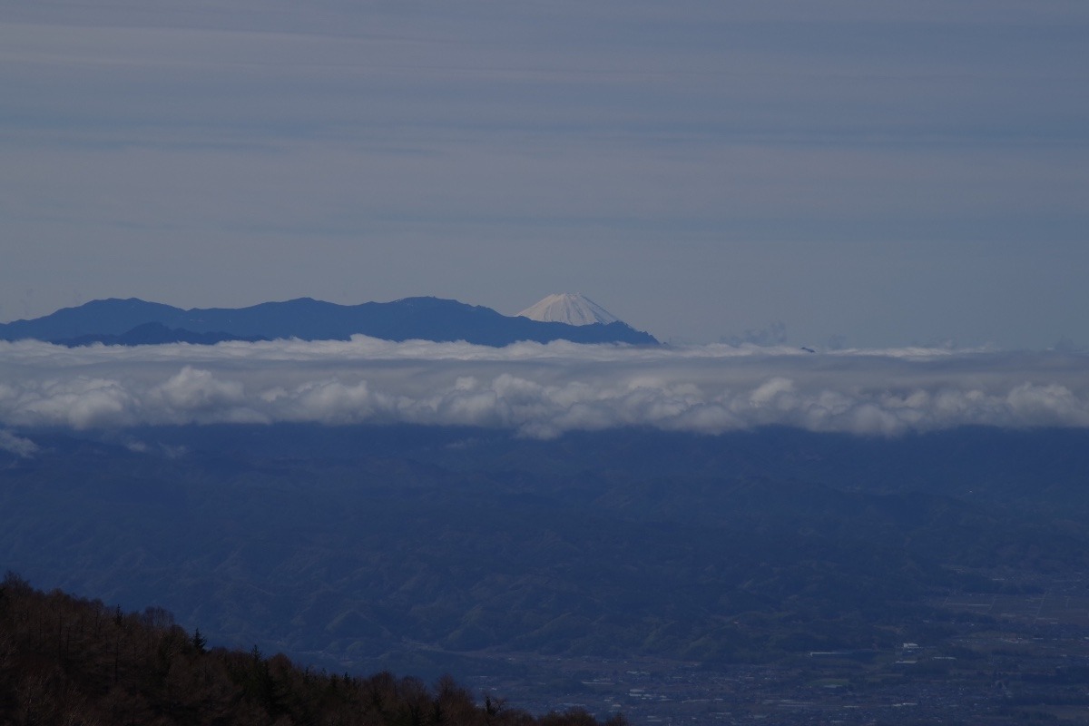 「高峰高原から望む富士山」