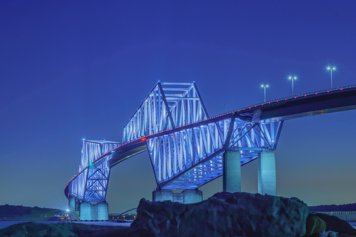 夜の東京スカイゲードブリッジ