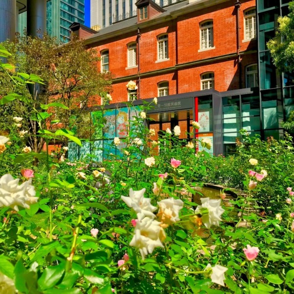 花と緑と近代建築