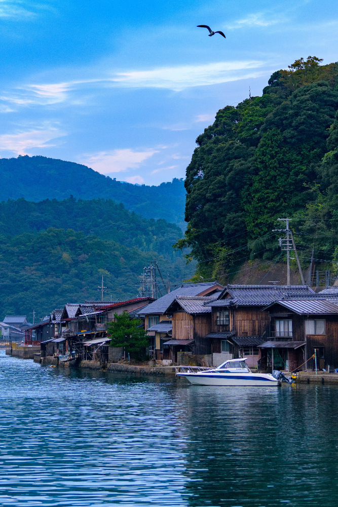 日本の風景　伊根の舟屋