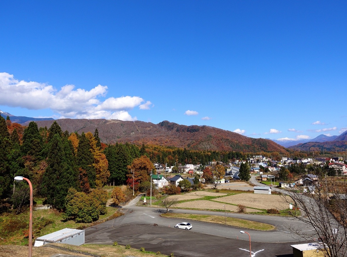 秋の白馬村