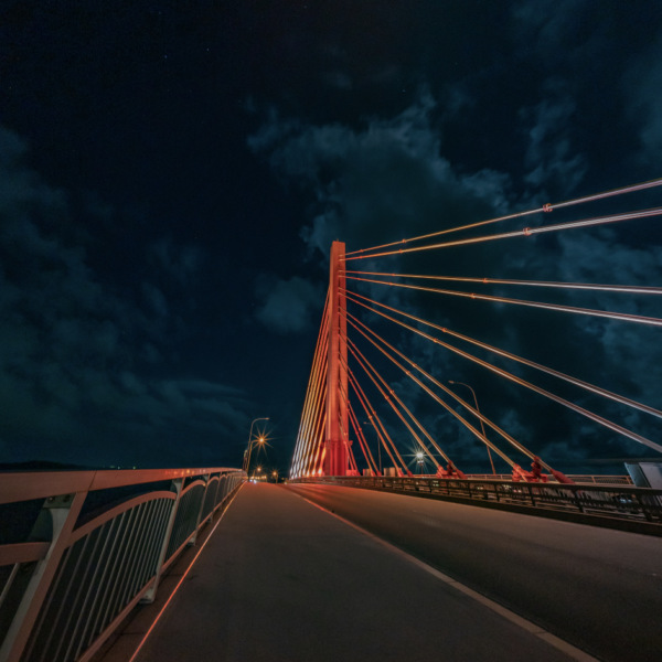 海中道路　平安座海中大橋のライトアップ