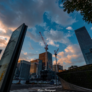 東京の朝焼け