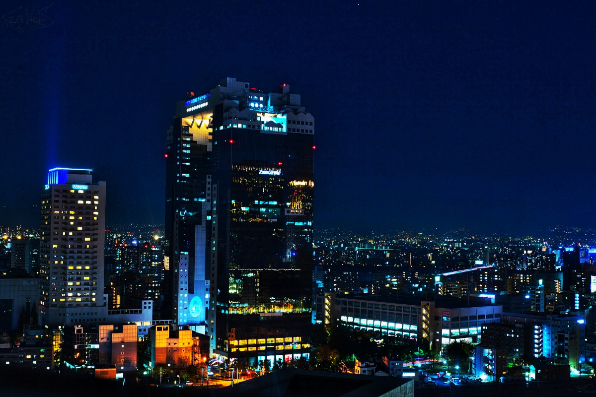 JR大阪駅からの夜景