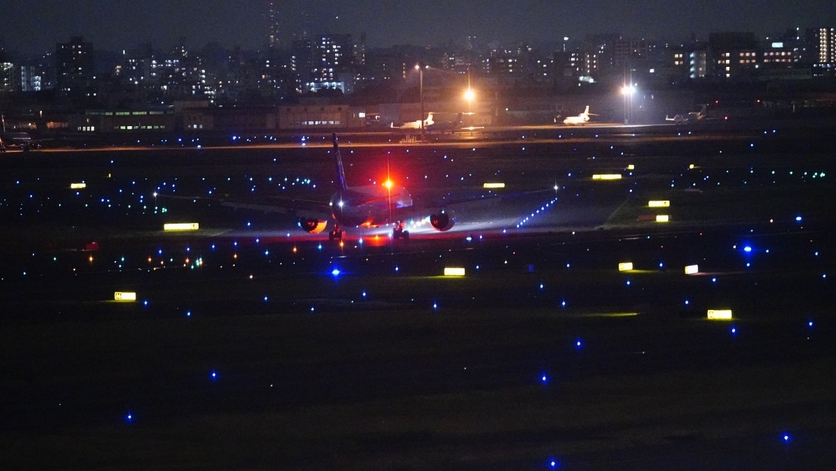羽田空港夜景:スカイツリーコラボ_心の灯✨