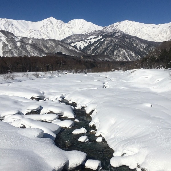 白馬大橋にて