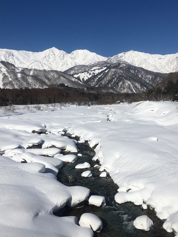 白馬大橋にて