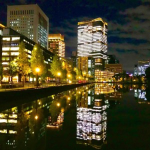 皇居外堀夜景