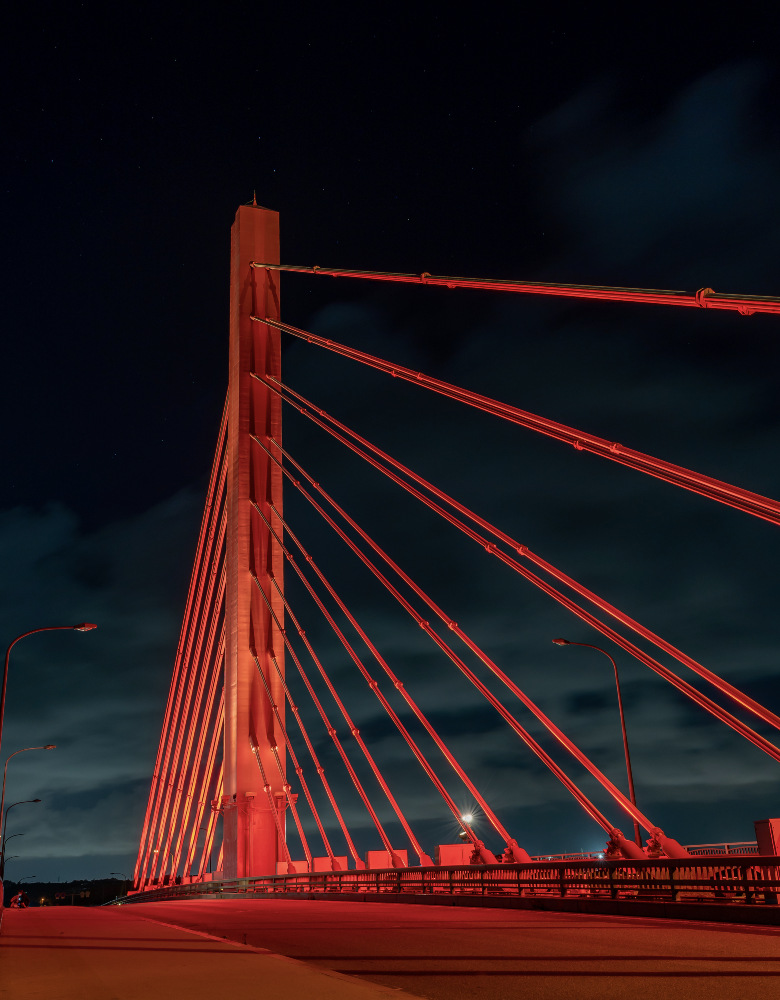 海中道路　平安座海中大橋のライトアップ 2