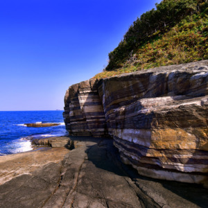 須佐ホルンフェルスの自然美