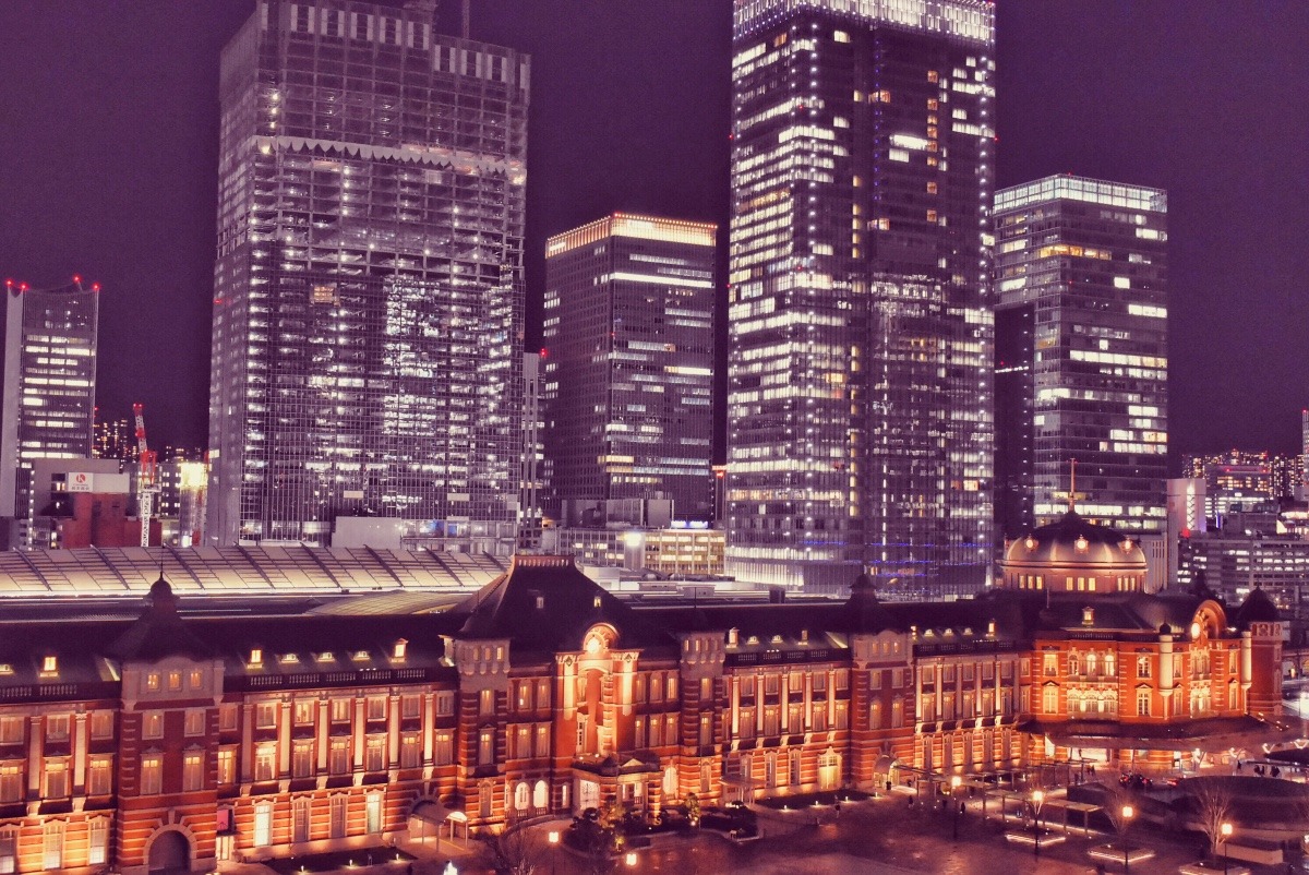 夜の東京駅 赤レンガ駅舎