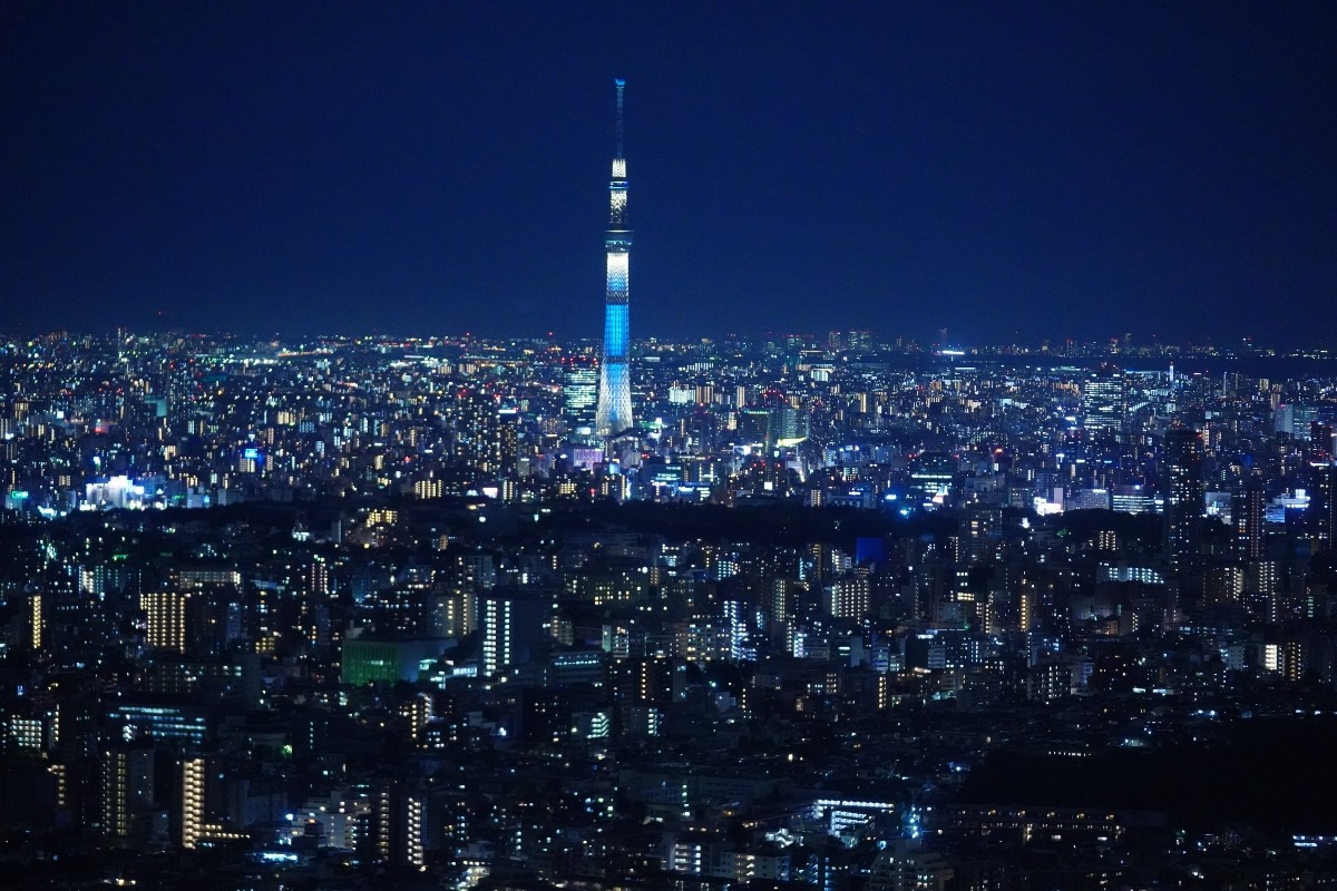 サンシャイン60からの夜景：東京スカイツリー編✨