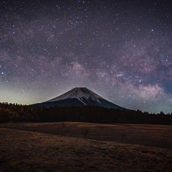 2021初の富士と天の川撮影（朝霧高原）